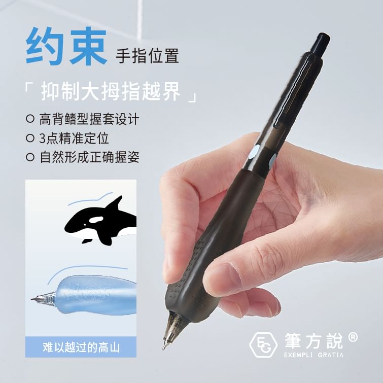 CaDarr - Pen met pengreep - 0,5 mm (verschillende uitvoeringen)