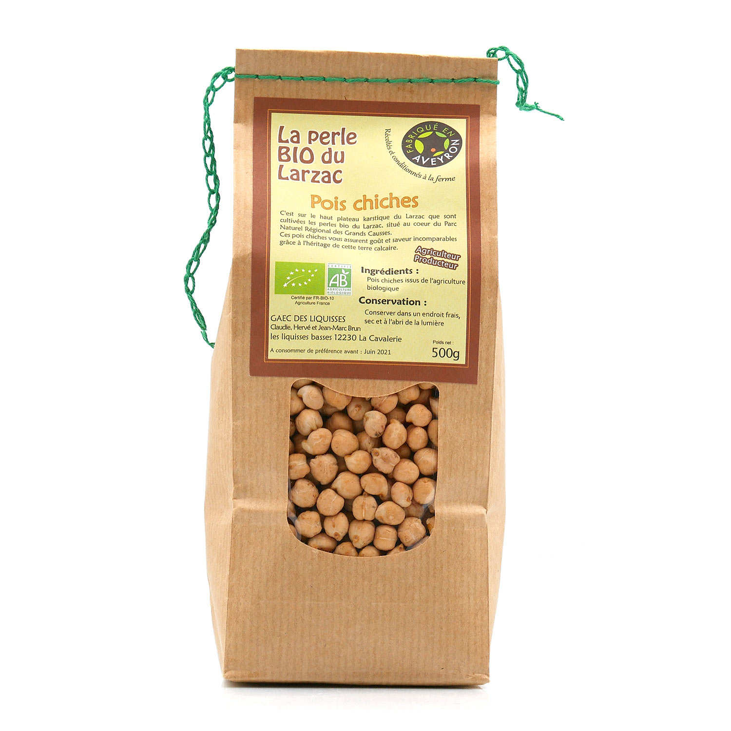 Pois chiches du Larzac bio
