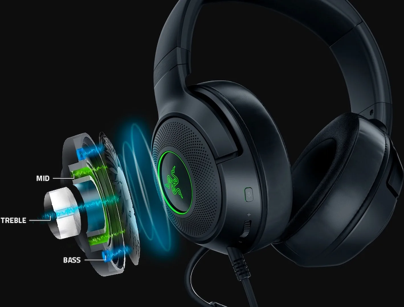 Razer Kraken V3 X Noir Casques gaming