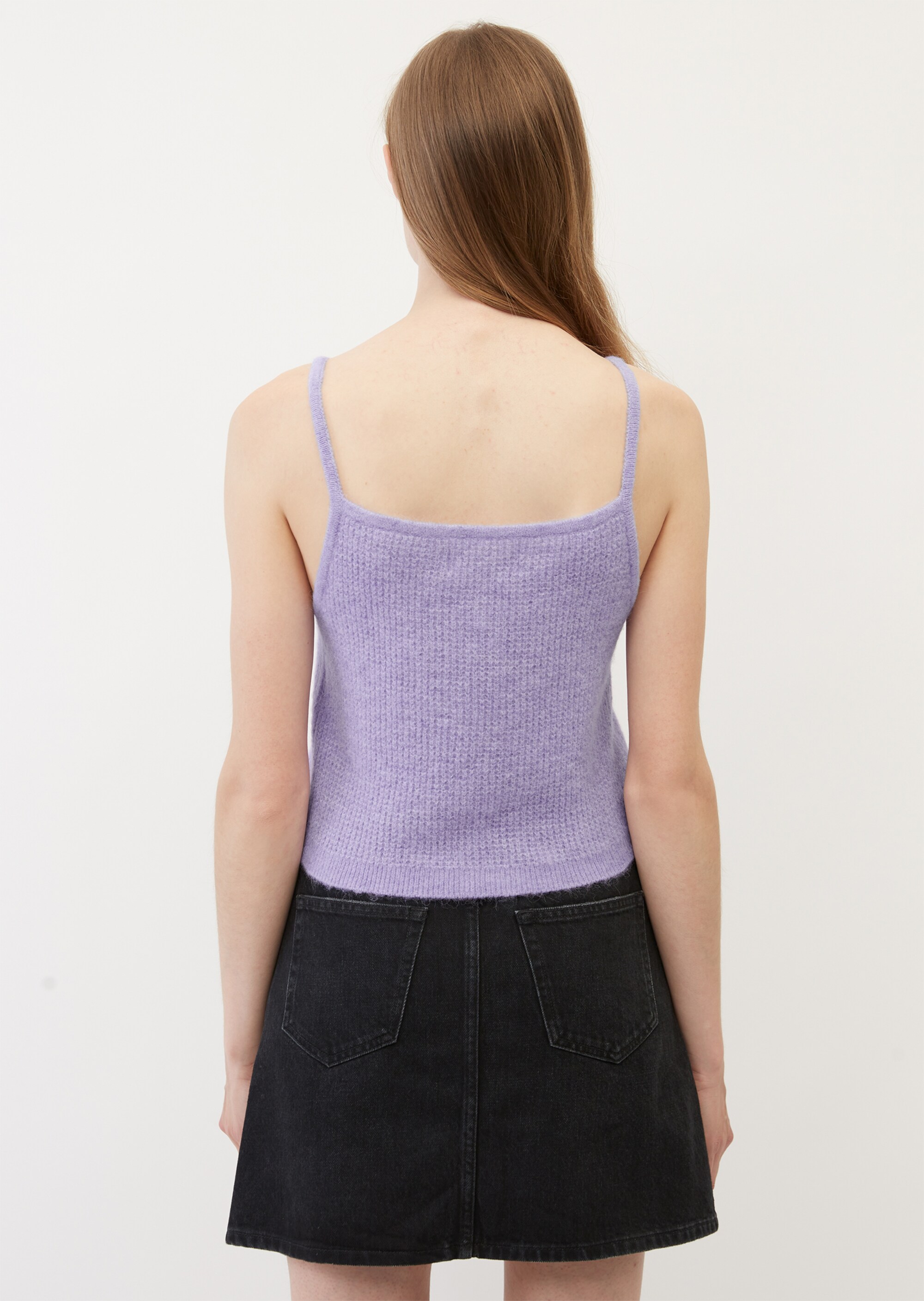 Crop-Top regular aus softem Alpakawolle-Mix