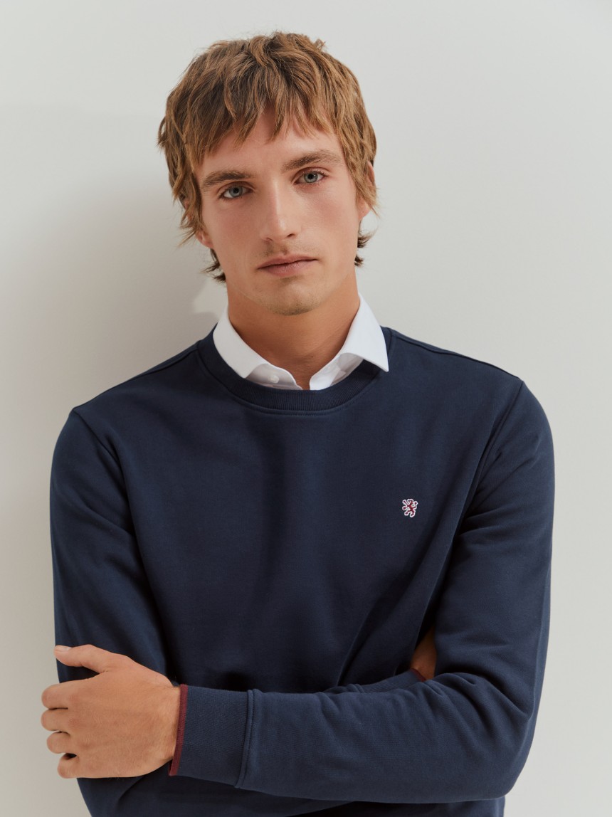 Sweater básica de algodão