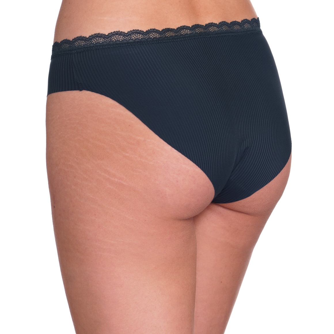 Gina Benotti Damen Slip mit Spitze dunkelblau