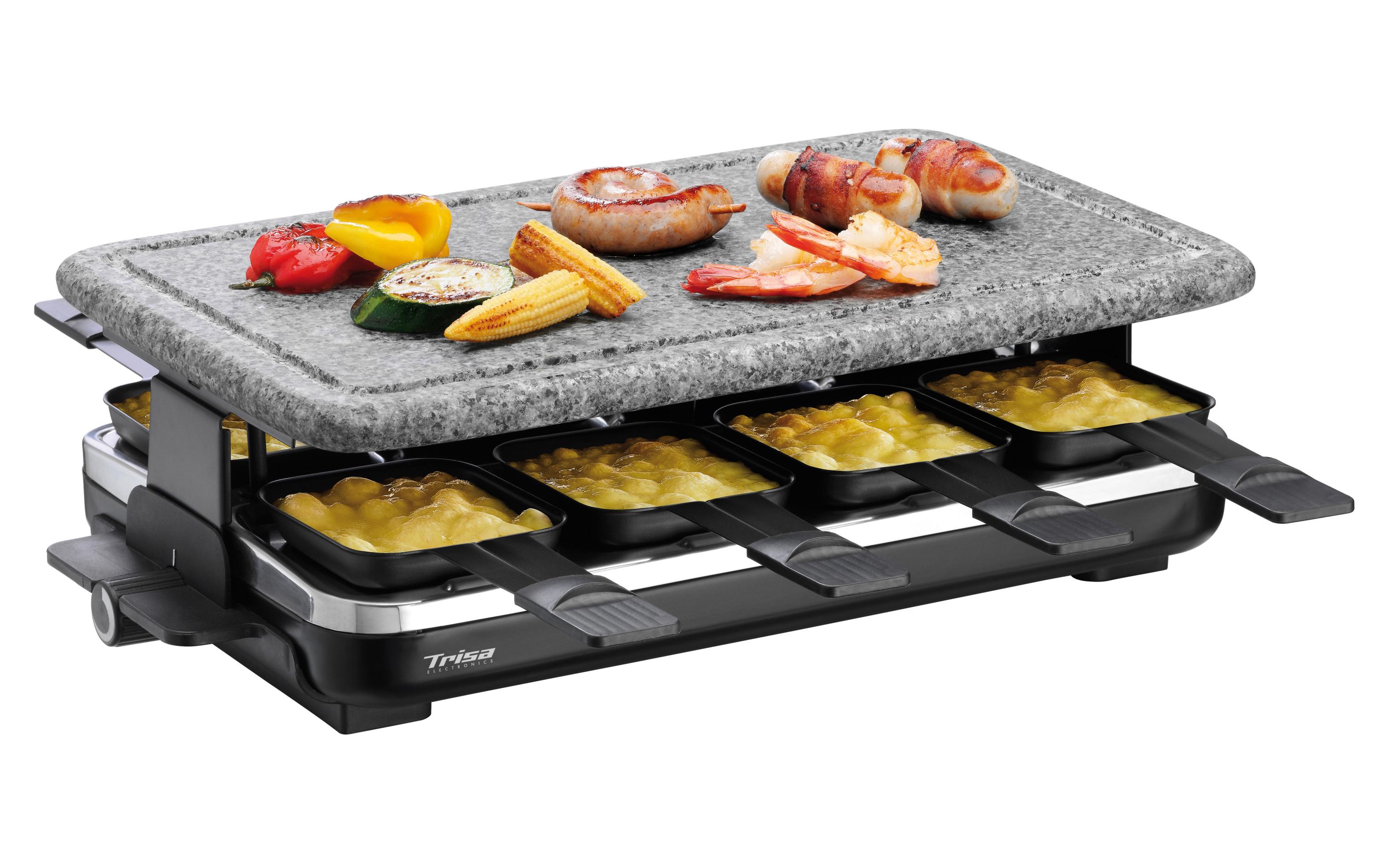 Racletteofen Hot Stone 8 PersonenTischgrill für acht Personen