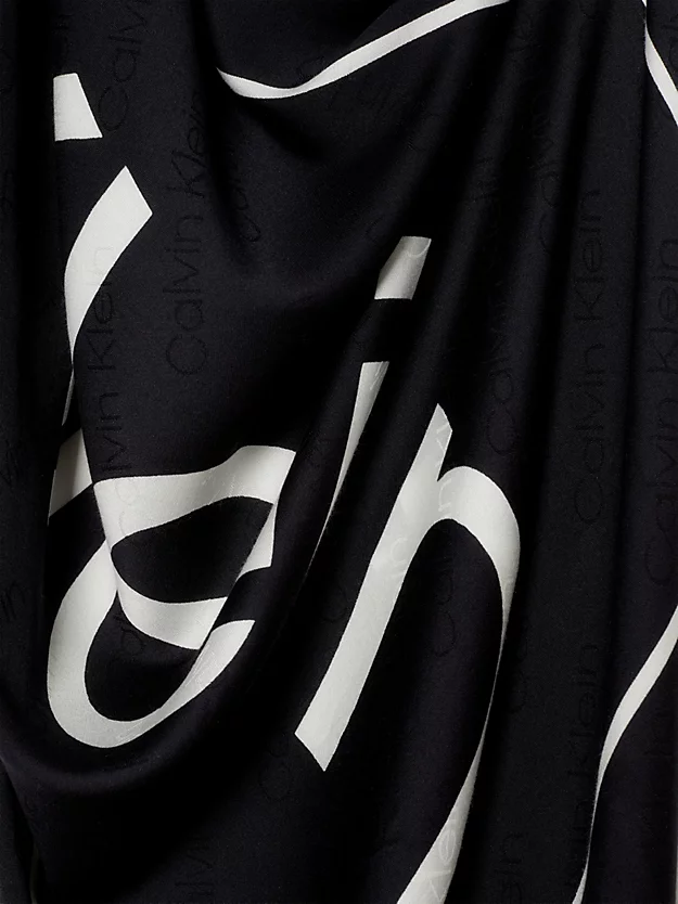 Cachecol Jacquard com logotipo