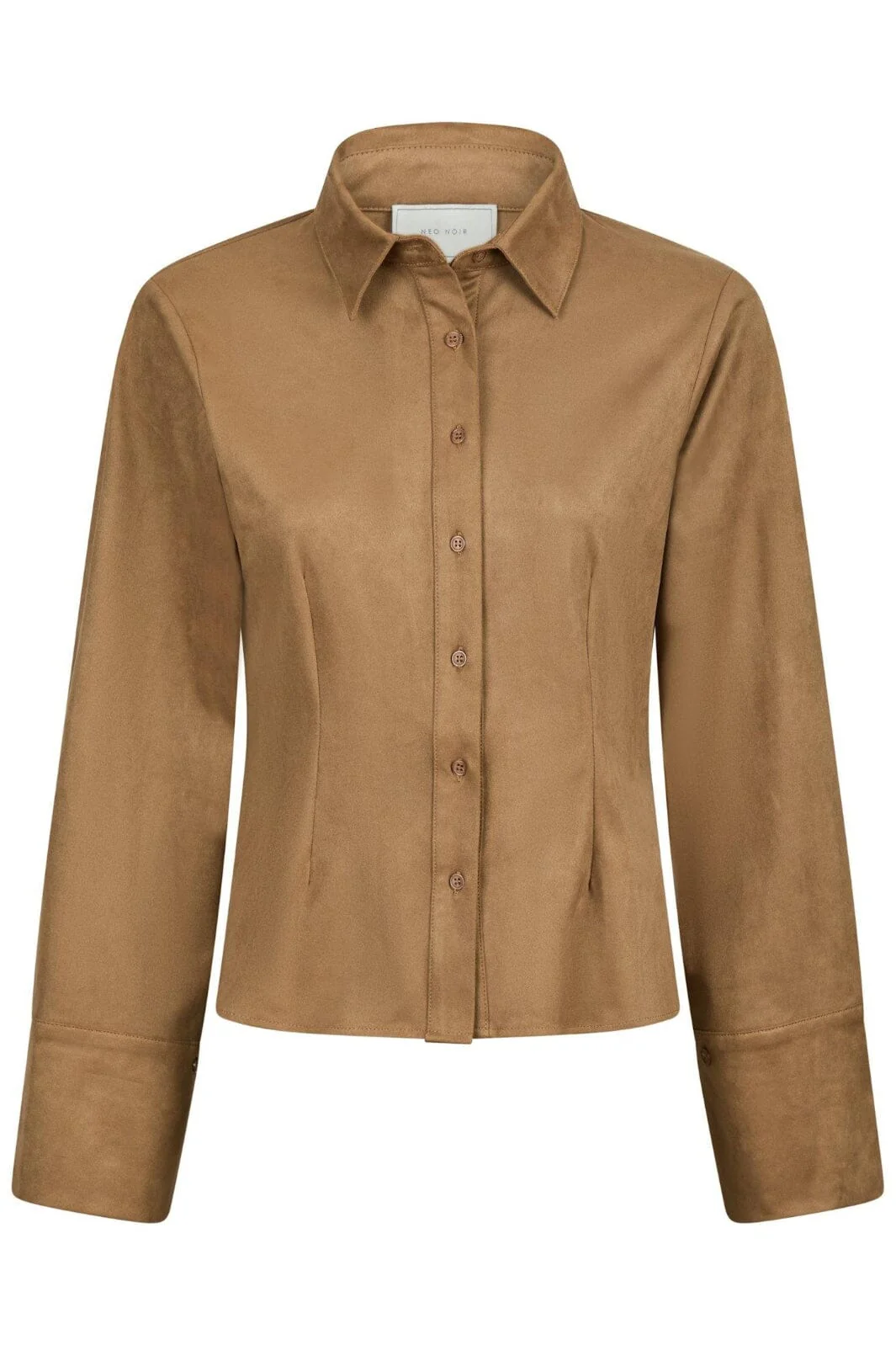 Neo Noir Rosa Faux Suede Shirt 164475 604 cognac