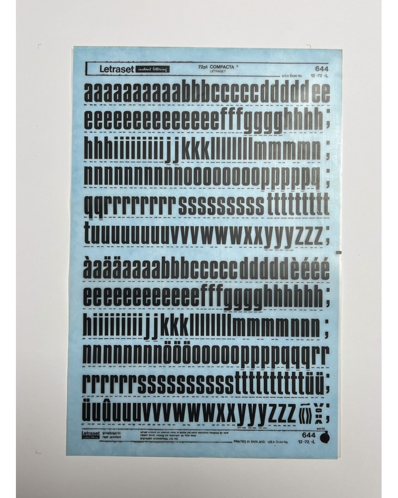 letraset-644- COMPACTA - 72pt