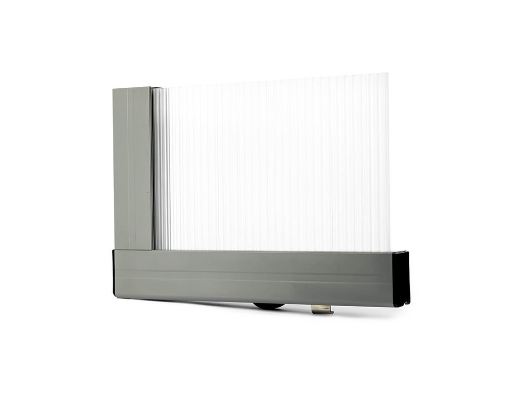 Abri de piscine skyline - 6,47x3,50 m - polycarbonate alvéolaire 8 mm - couleur ral7037 gris