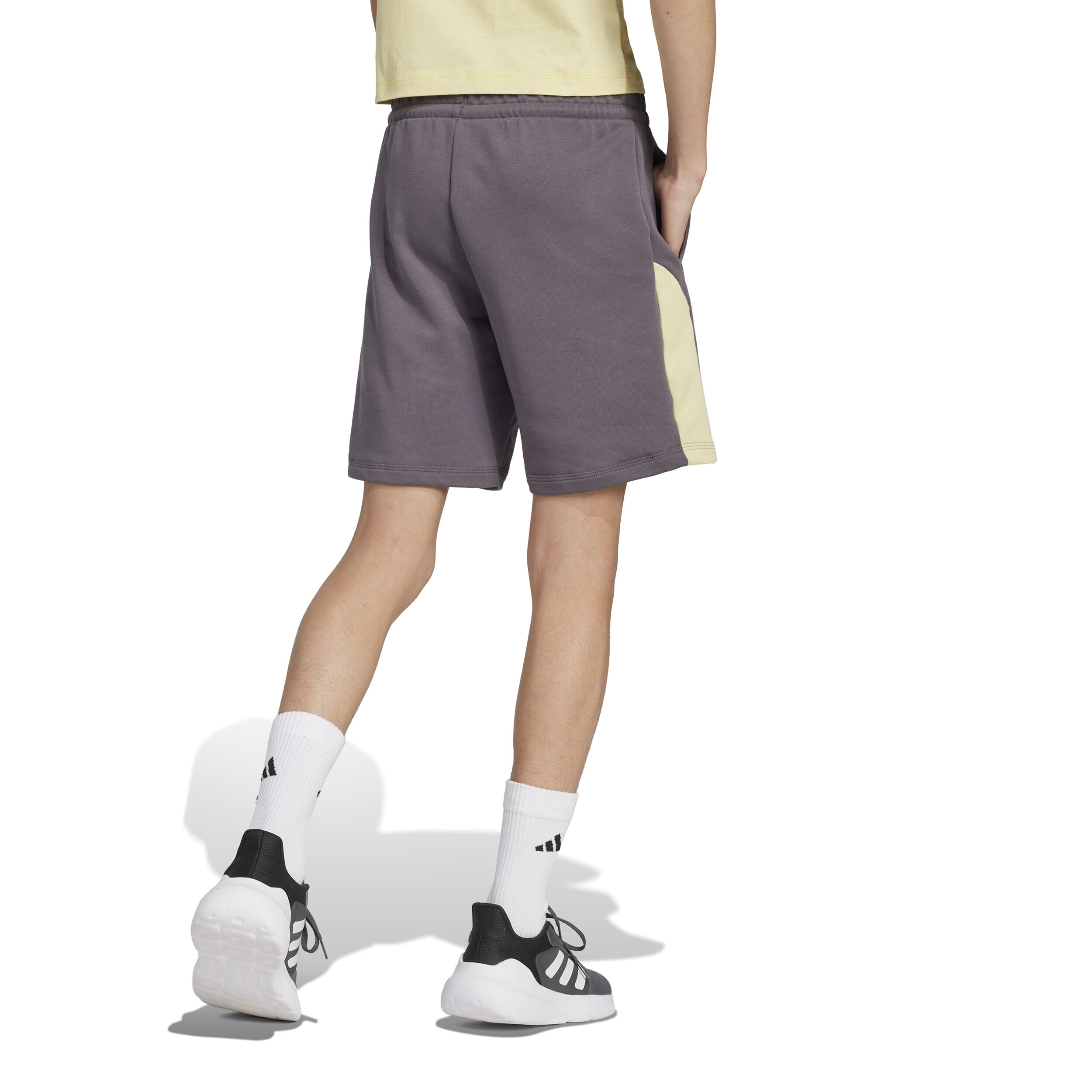 adidas Essentials Colorblocks Shorts Enfants - Gris Foncé, Jaune
