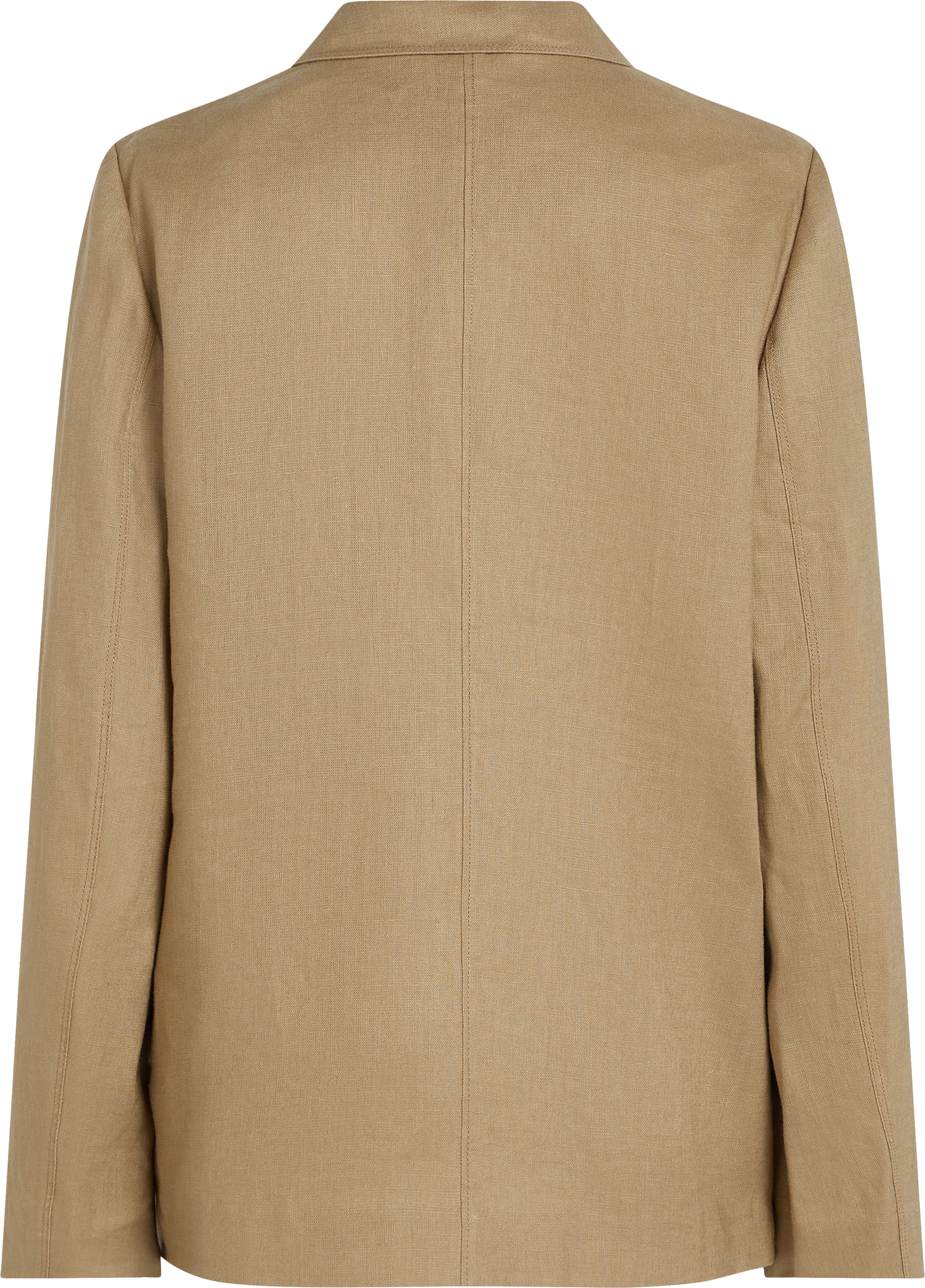 Tommy Hilfiger Kurzblazer »ESS LINEN REGULAR SB BLAZER«, mit Metalllabel ,kühlendes Premium Leinen