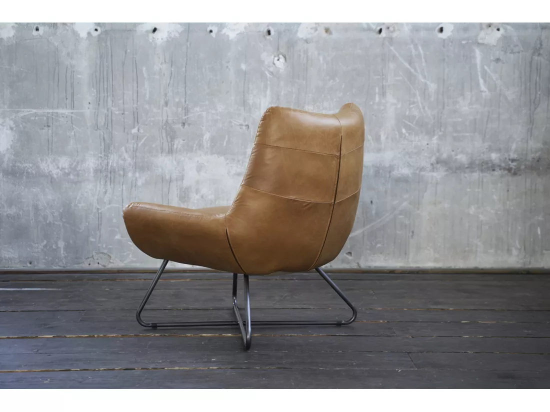 Fauteuil - marron cuir - SNOOZE