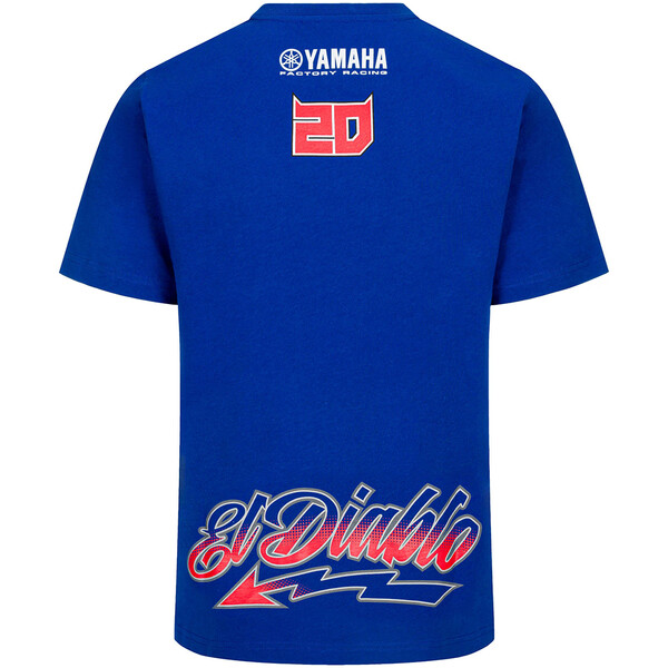 Fabio Quartararo - T-shirt 20 Yamaha Bleu / Rouge