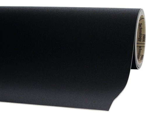 PVC vloerbedekking Grafisch uni zwart 200 cm breed (per meter verkocht)