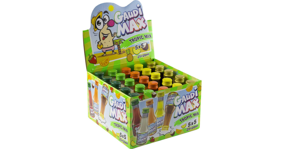 Gaudi-Max Tropicmix 16,6% 25x 0,02 Liter (Einweg)