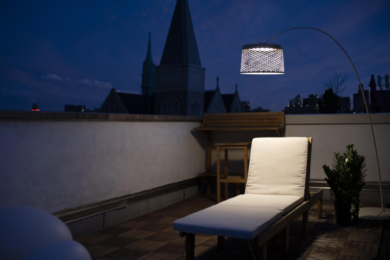Foscarini Twiggy Grid Outdoor booglamp LED greige