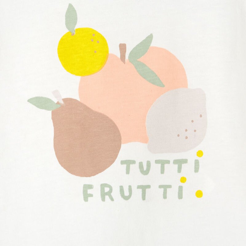 T-shirt manches courtes bébé fille en jersey blanc Absorba Blanc