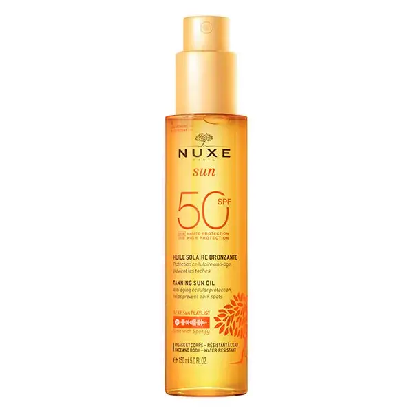 Óleo Bronzeador de Alta Proteção Nuxe Sun FPS 50 150ml