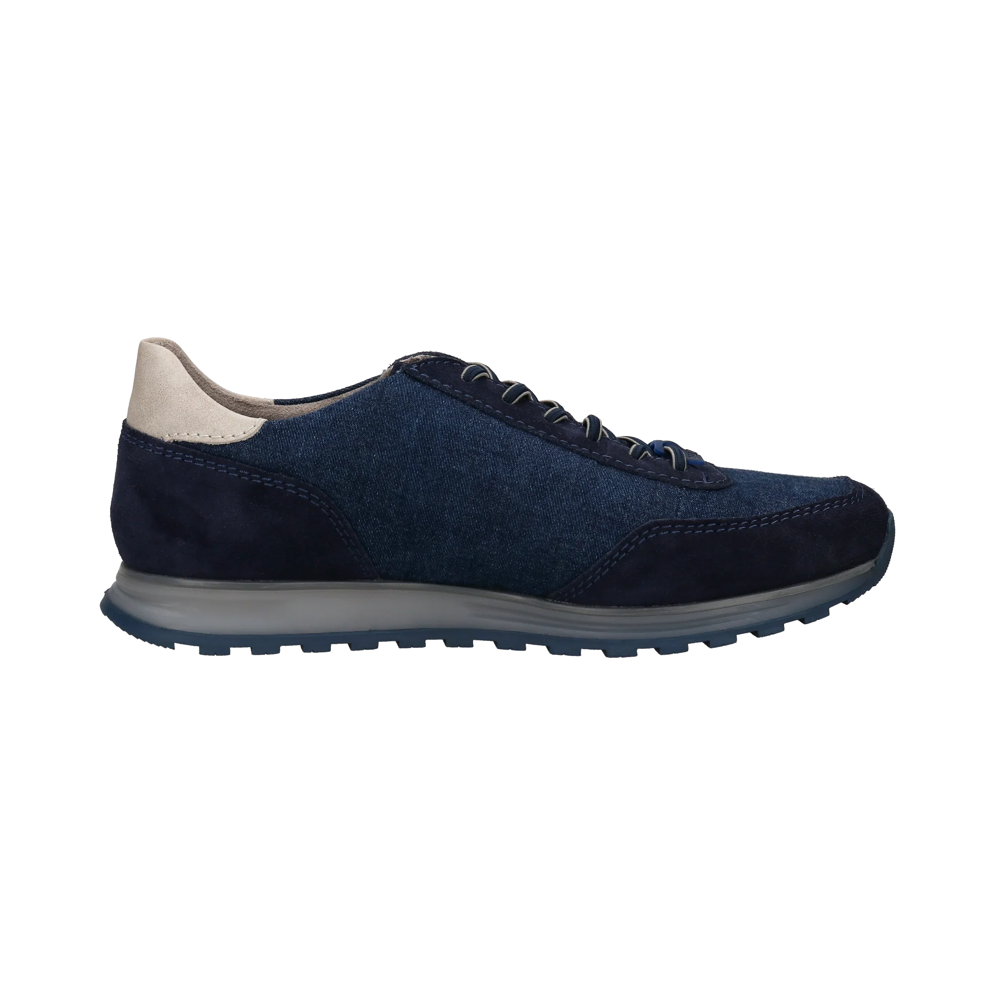 Leder Sneaker dunkelblau