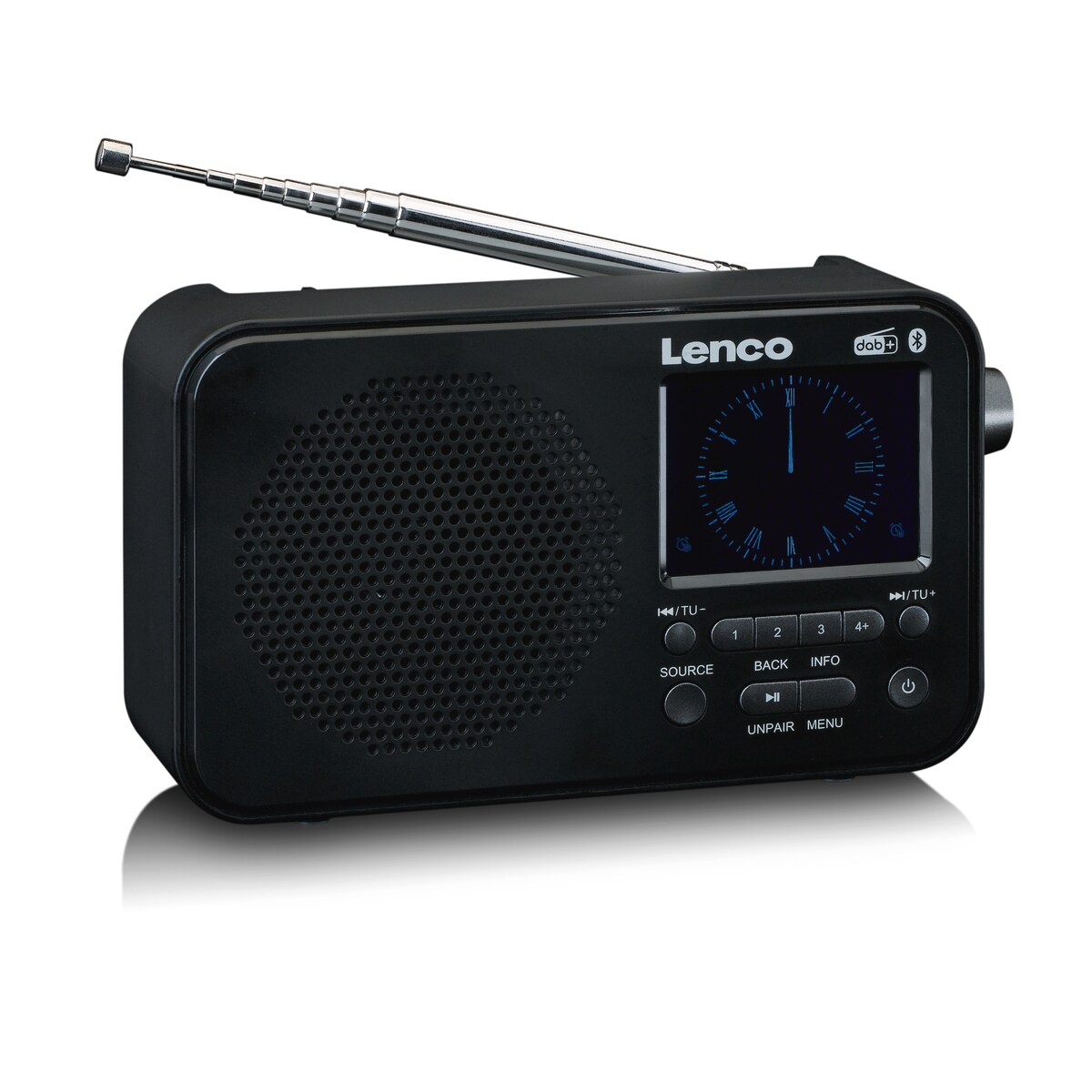 LENCO PDR-036BK - DAB+/FM-Radio mit Bluetooth® - schwarz