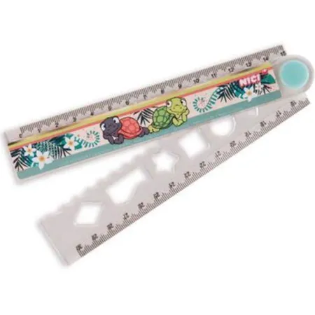 NICI Lineal mit den Schildkröten Slippy und Snazzy, 30 cm