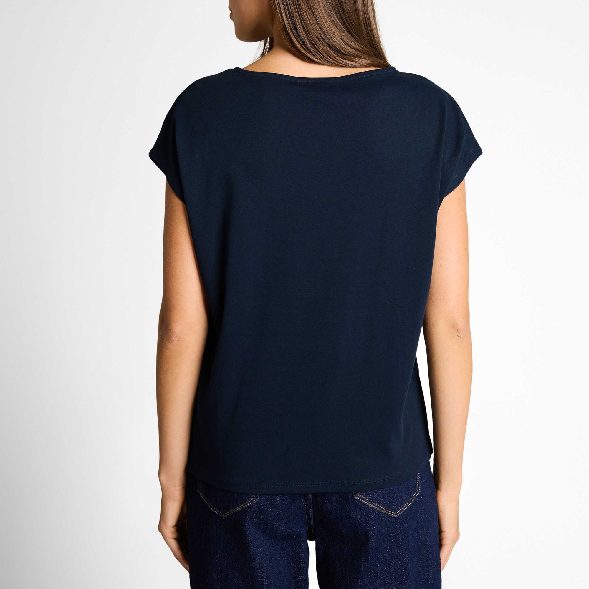 T-shirt Femme bleu marine
