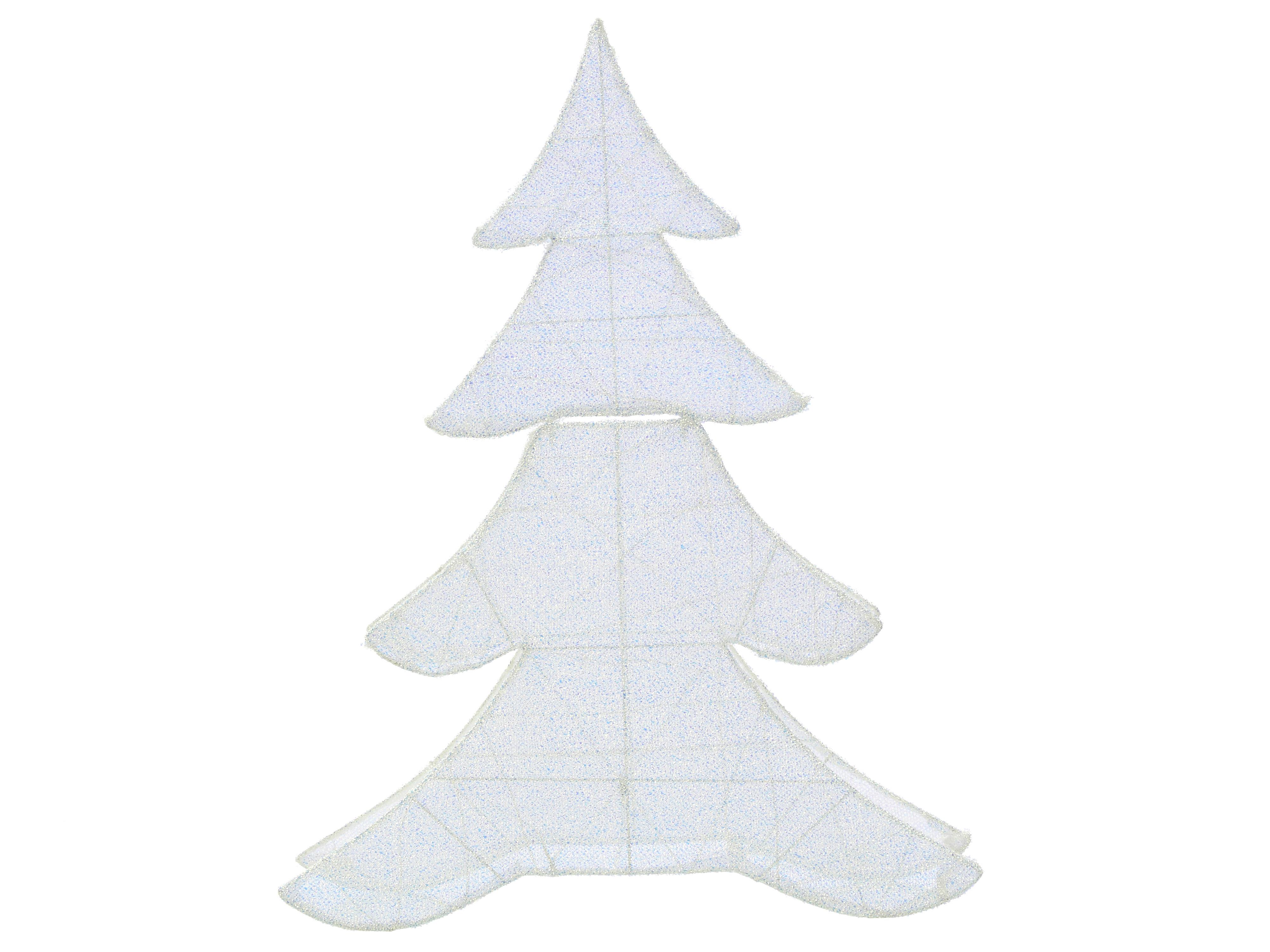Buitendecoratie LED EDASJON Kerstboom 95 cm Wit