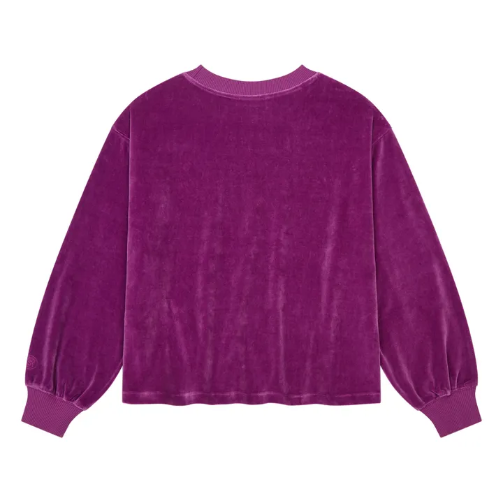 SMALLABLE BASICS Sweat Velours Femme Coton Bio | Rose fuschia