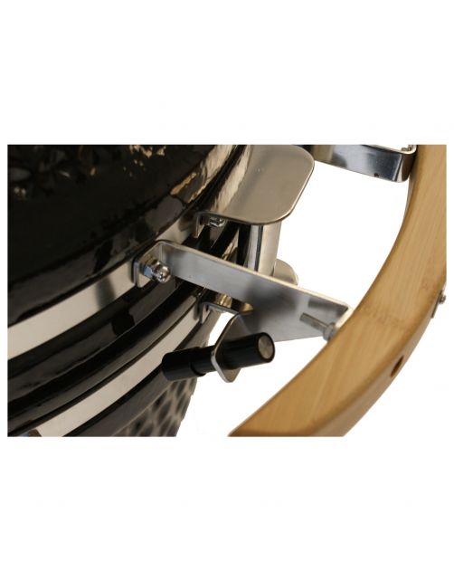 Patton Premium Kamado 16 Black - Grill - Barbecue - Ø 32.5 cm Zwart Zilver