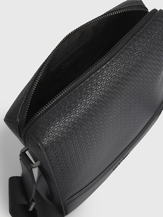 Bolsa de ombro estilo repórter com logotipo