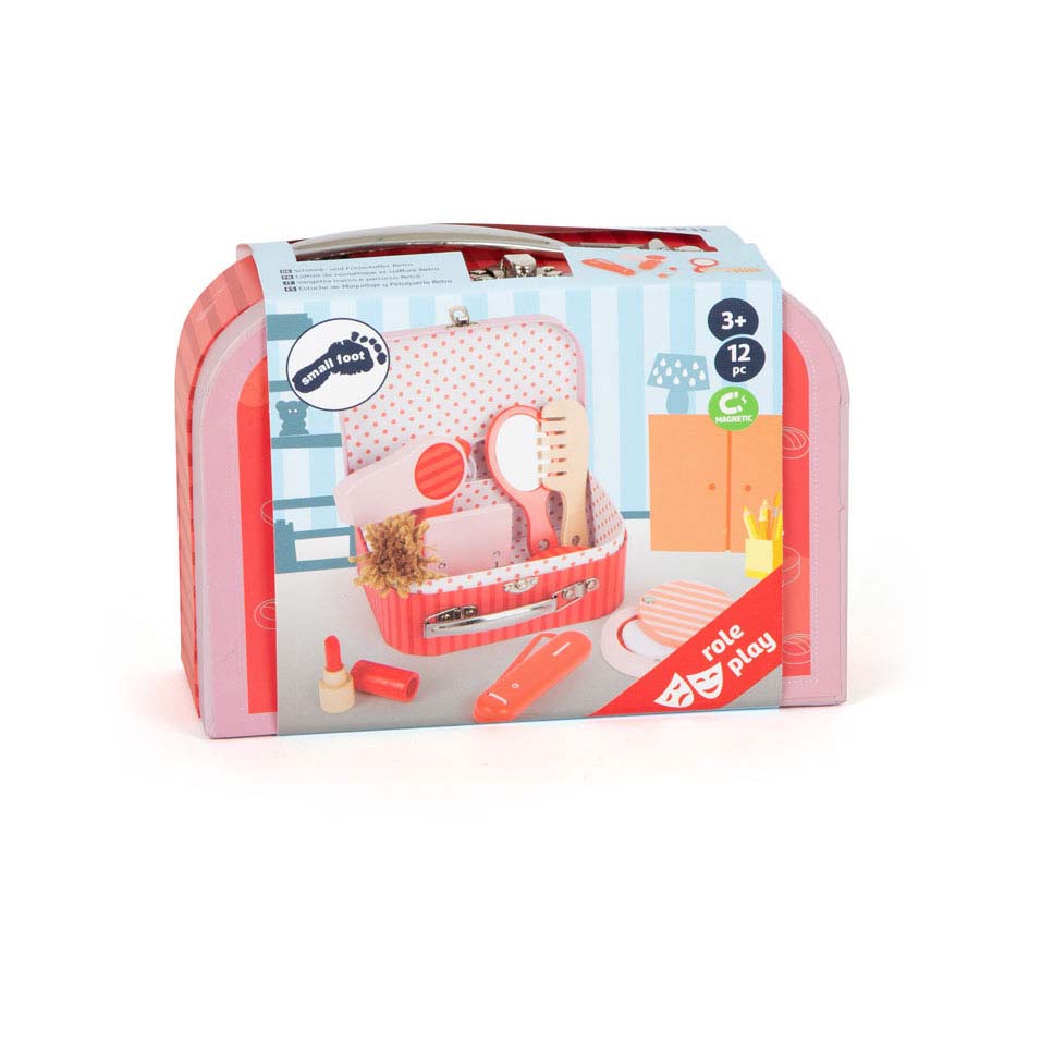 Small Foot-Houten Retro Speel Make-up in Koffer