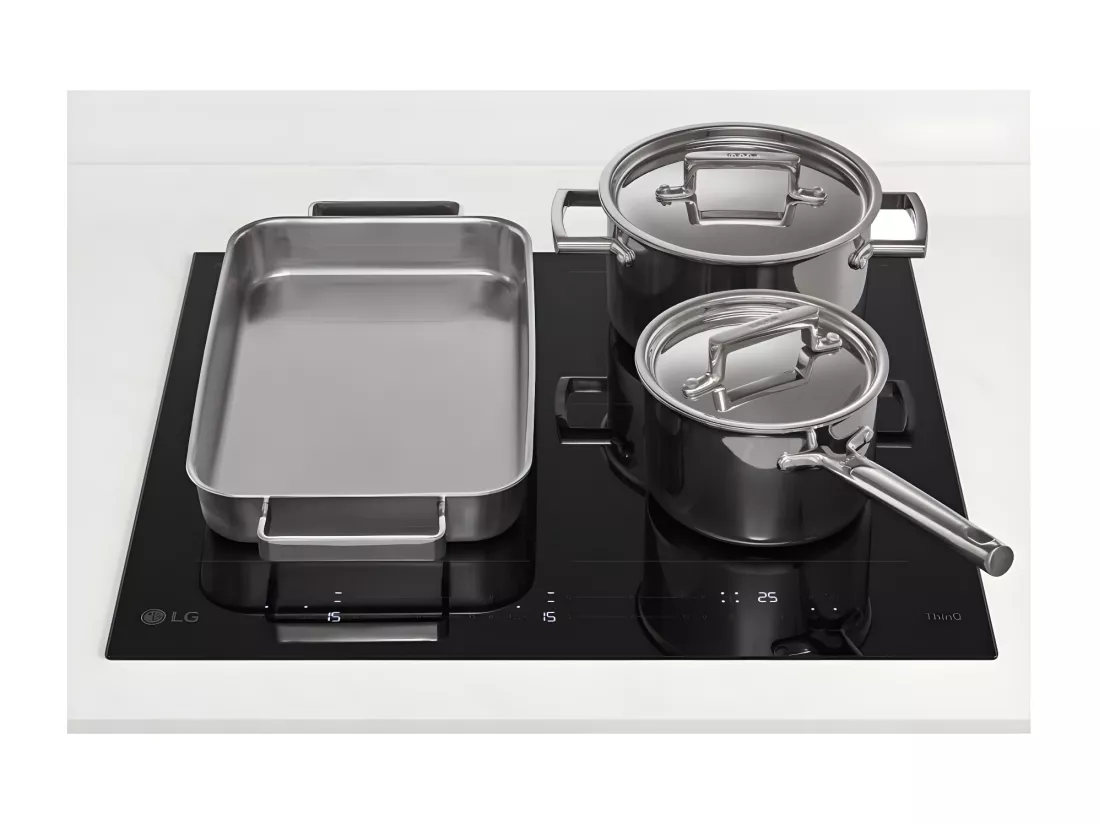Lg Table de cuisson induction 60cm 4feux 7400w noir - CBIZ2437B