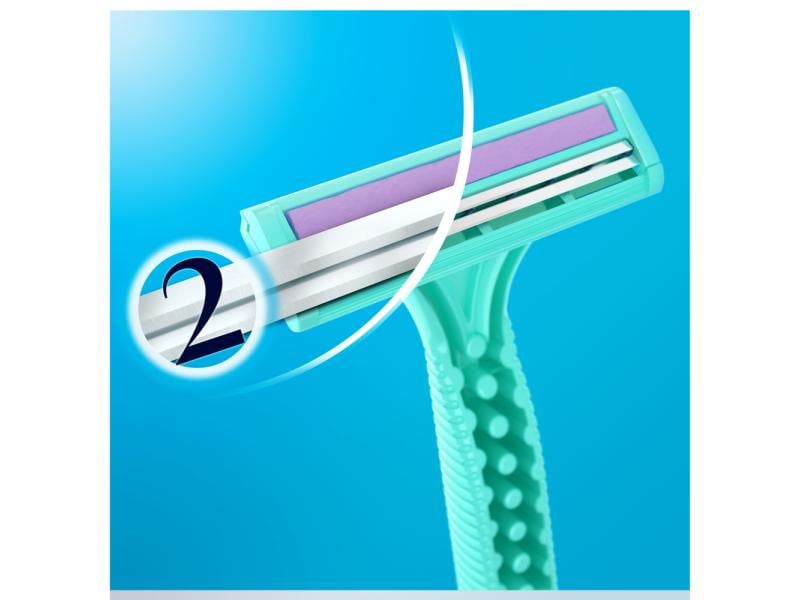 Gillette Venus Einwegrasierer Simply Venus2 8 Stück Rasierer für Damen mit Feuchtigkeitsstreifen