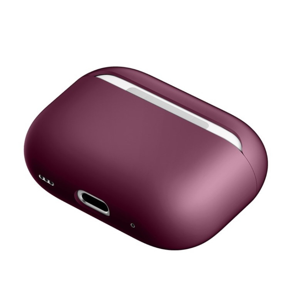 AirPods Pro 2 / AirPods Pro Silikon Case Schutzhülle Abdeckung - Weinrot (Matt)