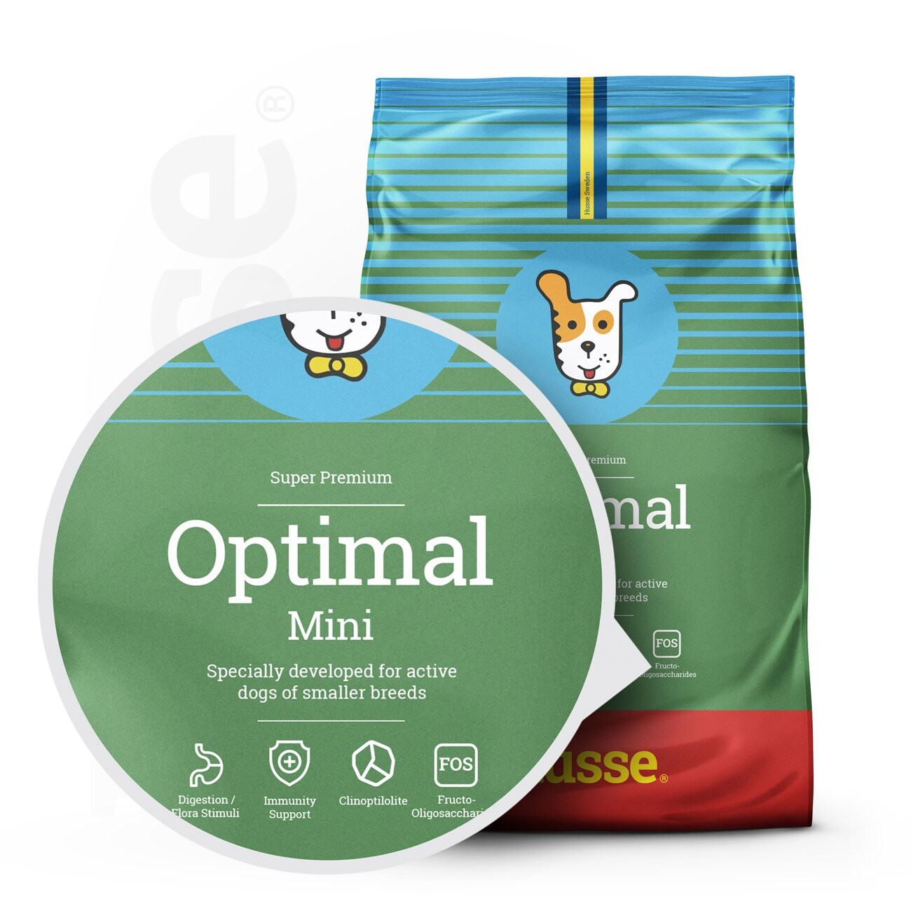husse Optimal Mini Huhn & Reis 2 kg