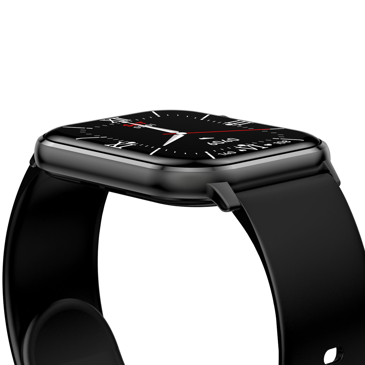 Montre SMARTY 2.0 training mixte connecté métal bracelet silicone noir