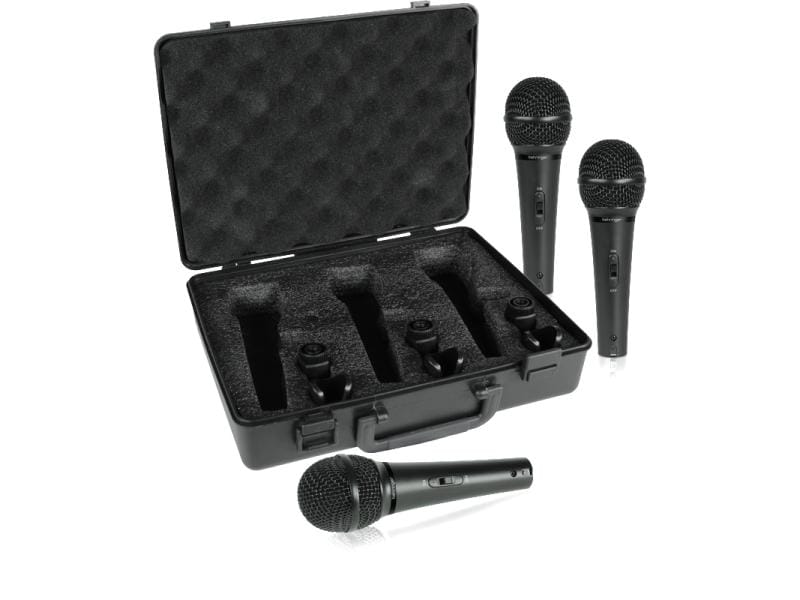 Behringer Mikrofone XM1800S Set mit 3 dynamischen Gesangsmikrofonen