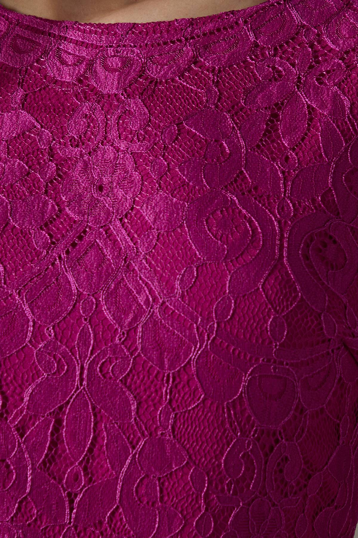 Coast Robe Mi-longue en Dentelle à Manches Courtes