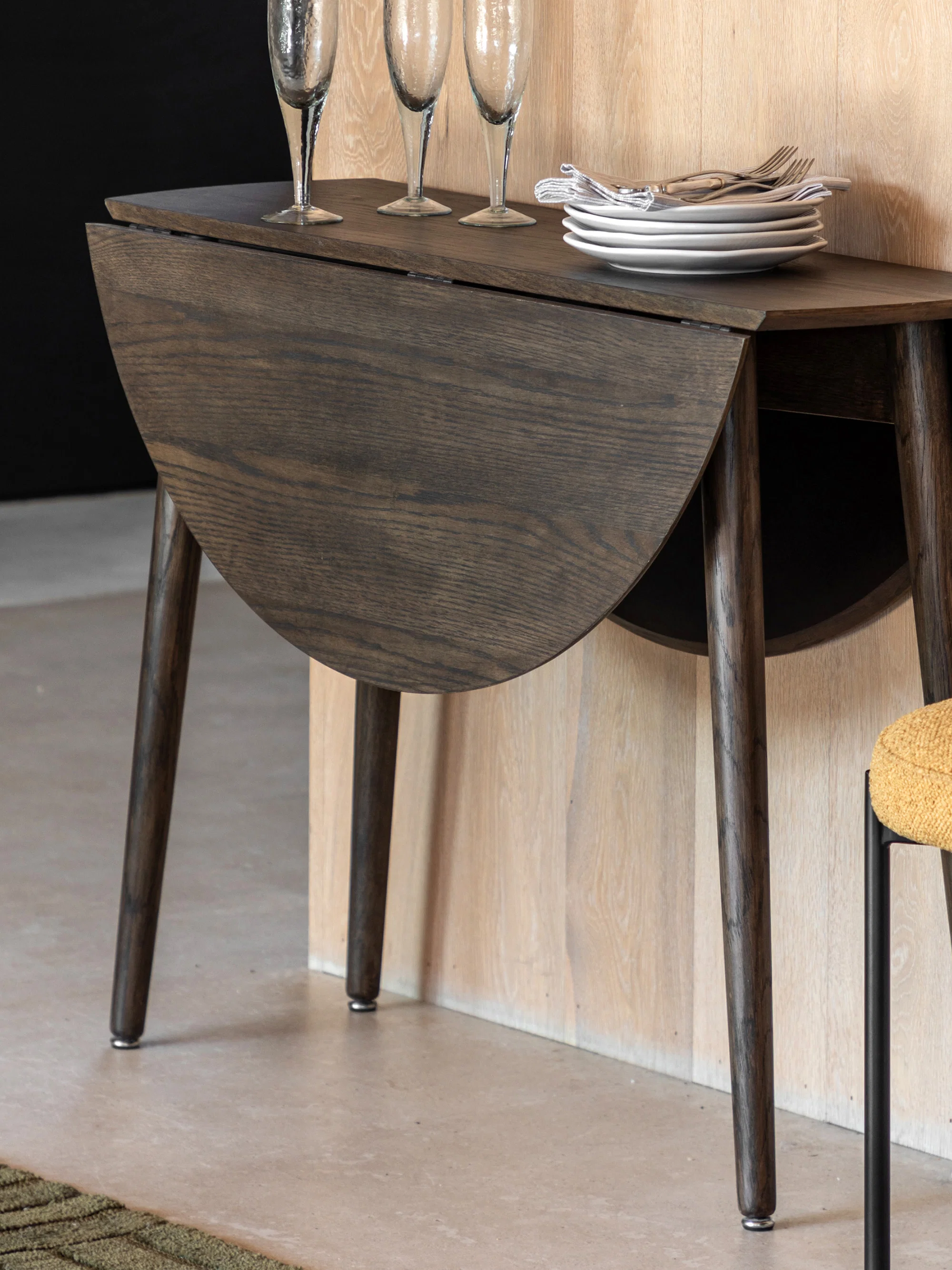 Ronde uitschuifbare eettafel Hatfield