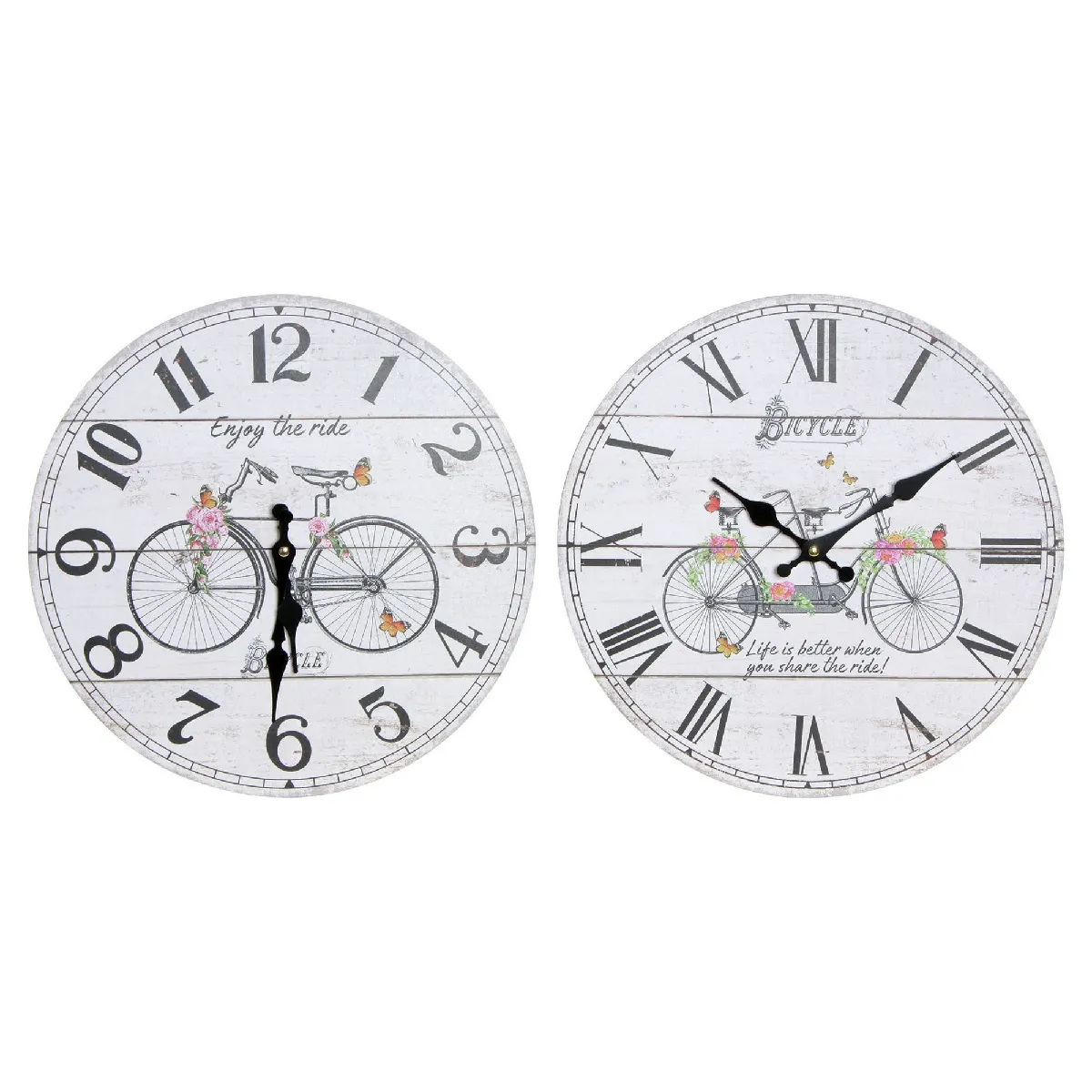 DKD Home Decor DKD Home Horloge Bicyclette Bois