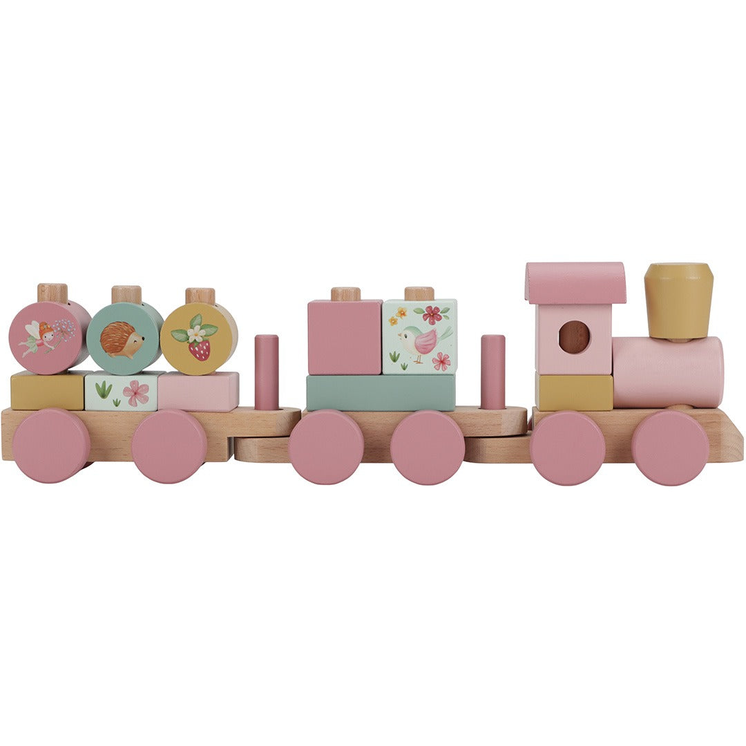 Little dutch blokkentrein fairy garden