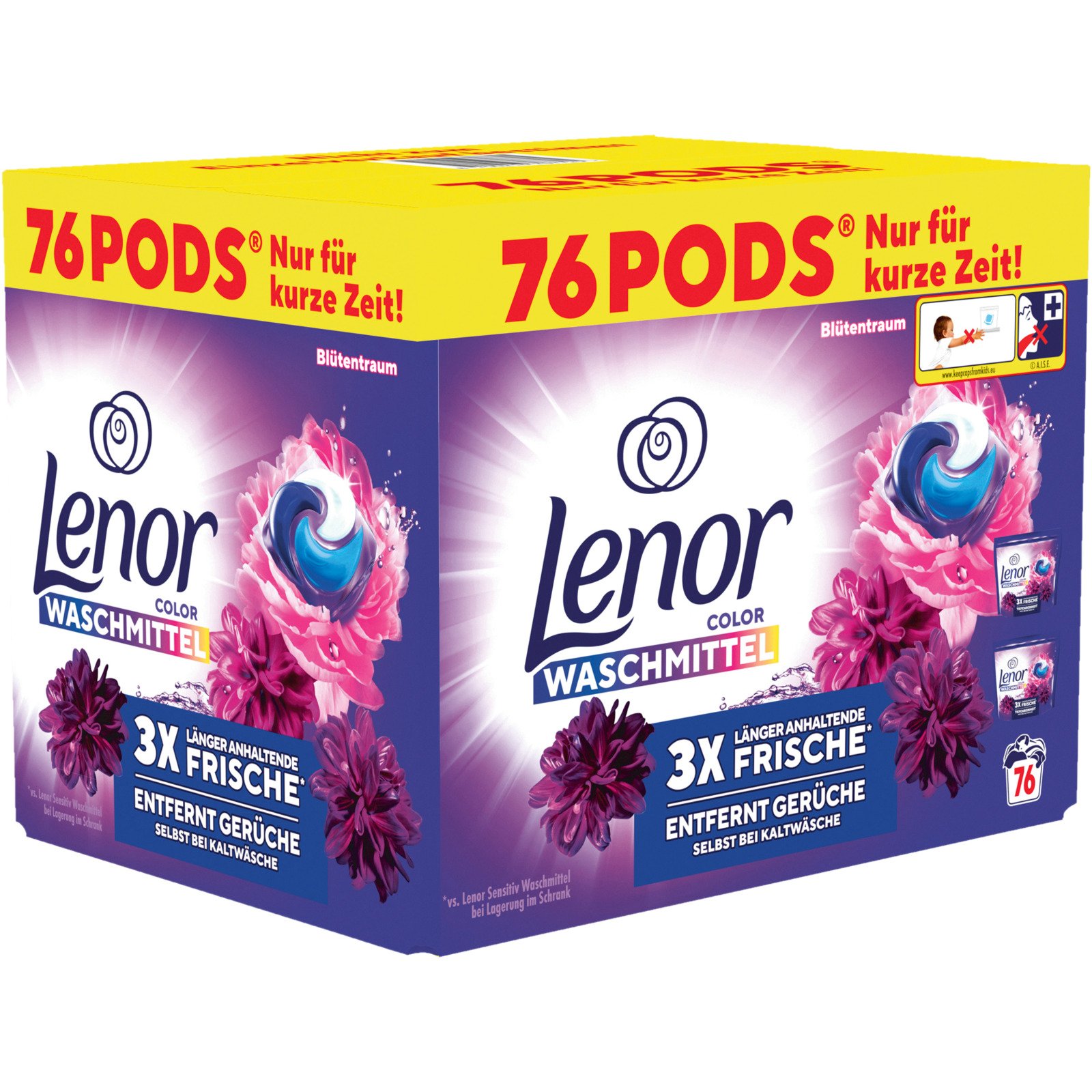 Lenor Pods Blütentraum 2 x 38 Wäschgänge