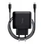 Lader med USB-C-kabel 65 W 5-20V/3A 110/230 V