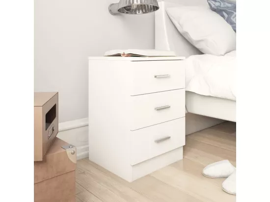 Tables de chevet 2 pièces Blanc 38x35x56 cm Bois d'ingénierie