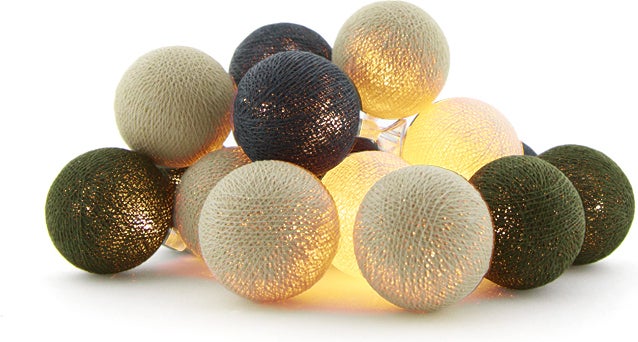 Cotton Ball Lights lichtsnoer Loft starter kit groen 7,4 m met 20 lampen