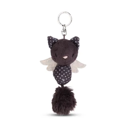 NICI Schlüsselanhänger Schutzkätzchen schwarz-weiß, 12 cm