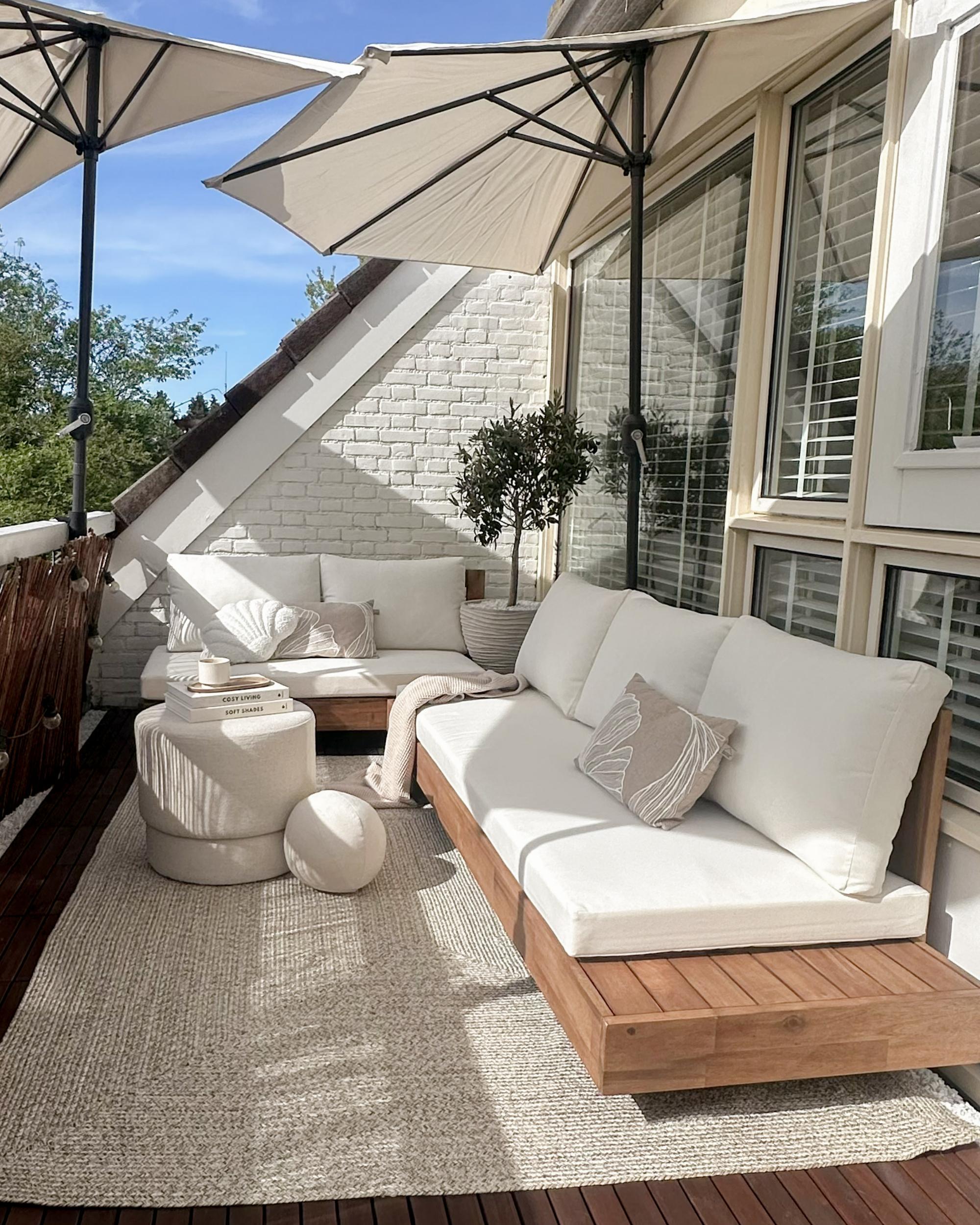 Tuin loungebank 3-zits MARETTIMO Gecertificeerd acaciahout Bruin