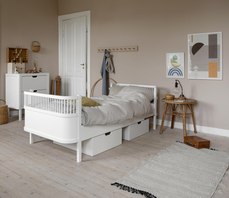 Sebra Bedlade voor het The Sebra bed opberger Jetty Beige
