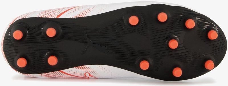 Puma - Attacanto FG/AG - Voetbalschoenen - Wit - Rood - Synthetisch