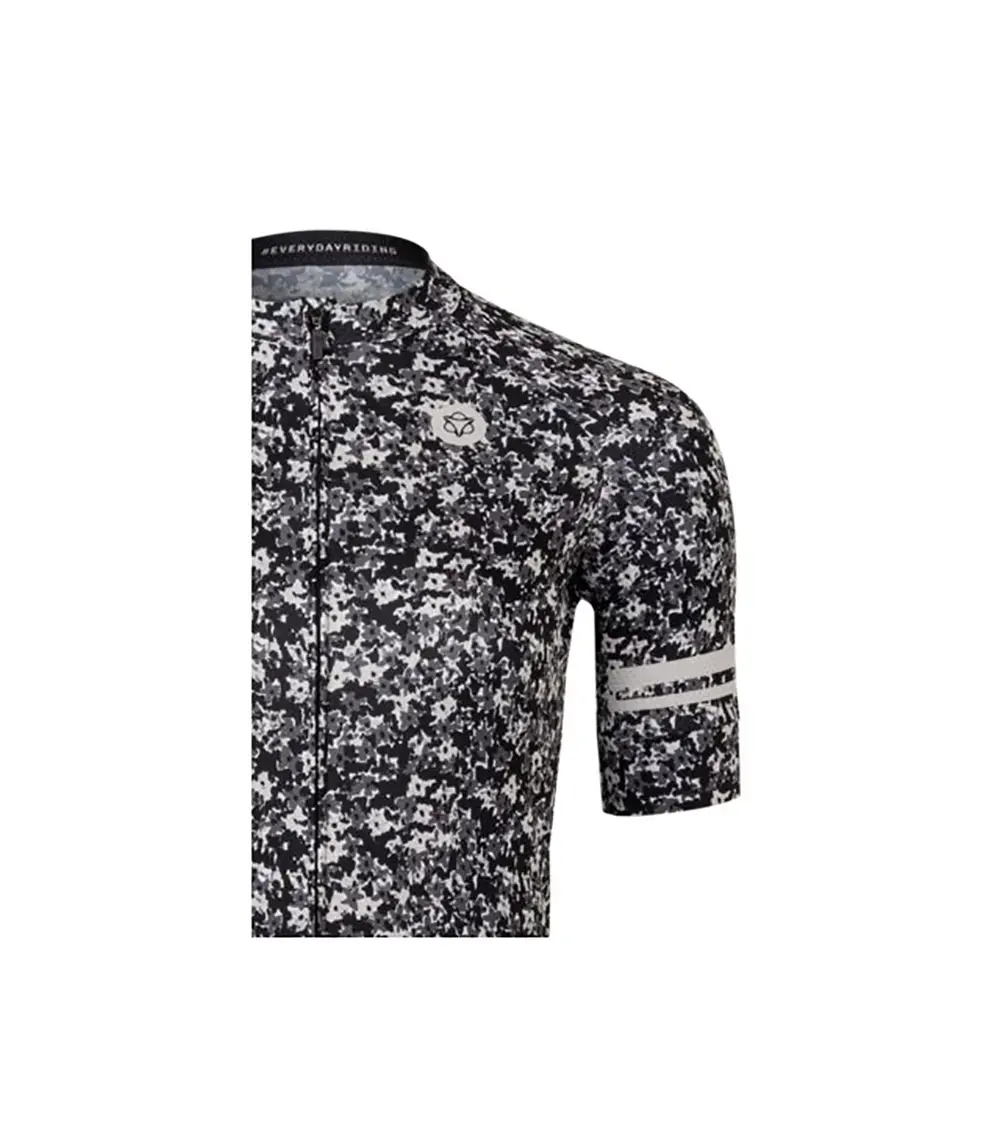 AGU Mini Flower Essential Fietsshirt Korte Mouwen Zwart Dames