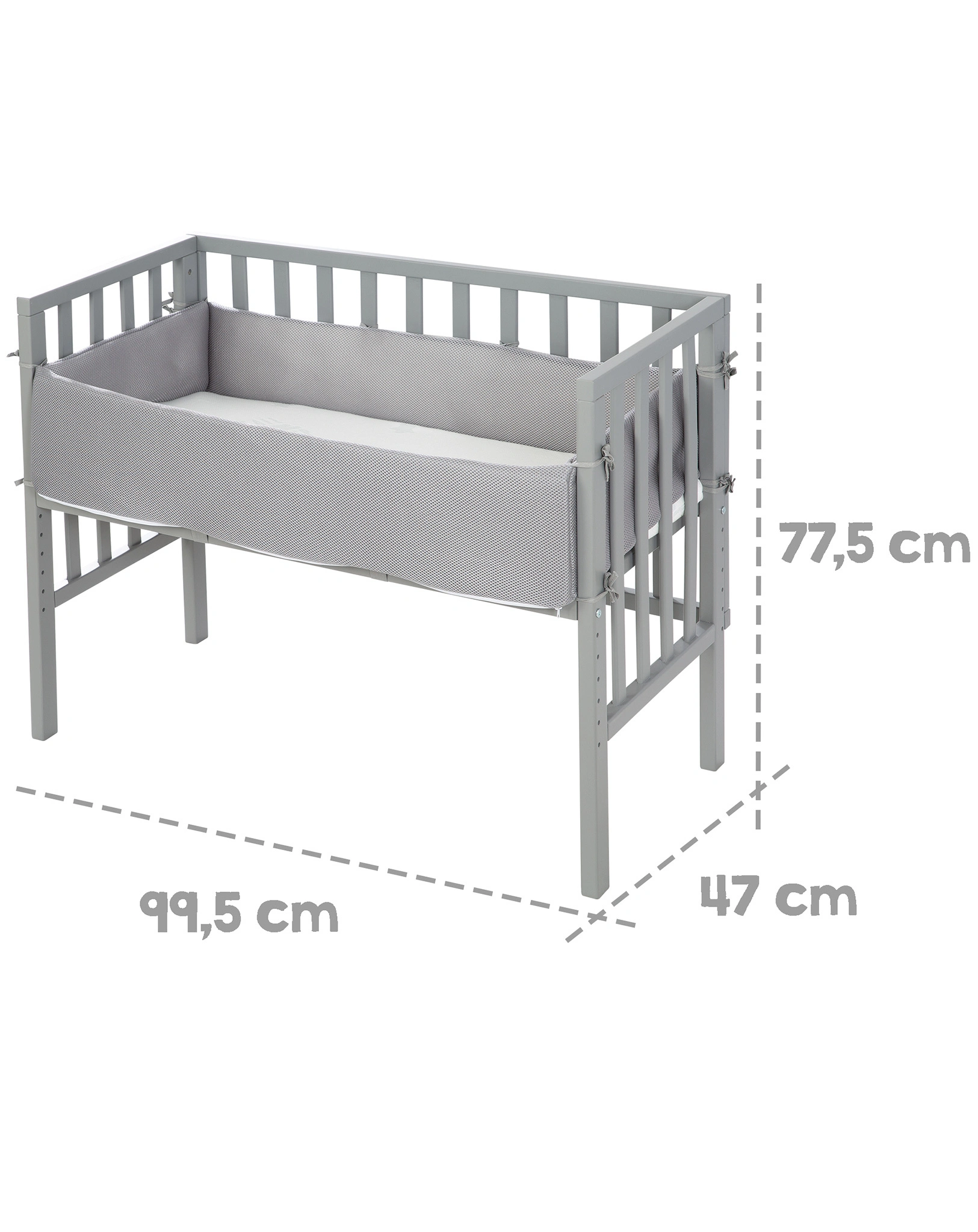 Beistellbett 2in1 76 x 100 cm
