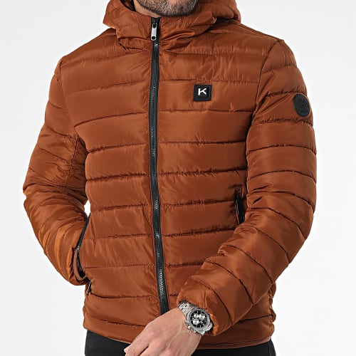 Doudoune Chauffante Capuche Marron